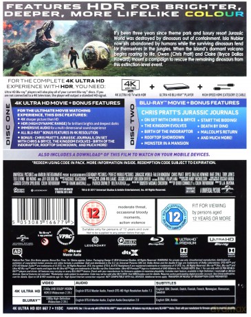 Jurassic World: Upadłe Królestwo [Blu-Ray 4K]+[Blu-Ray]