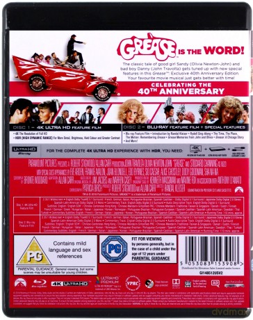 Grease (40th Anniversary) [Blu-Ray 4K]+[Blu-Ray]