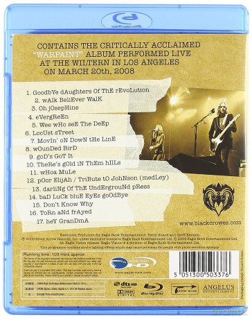 The Black Crowes: Warpaint Live [Blu-Ray]