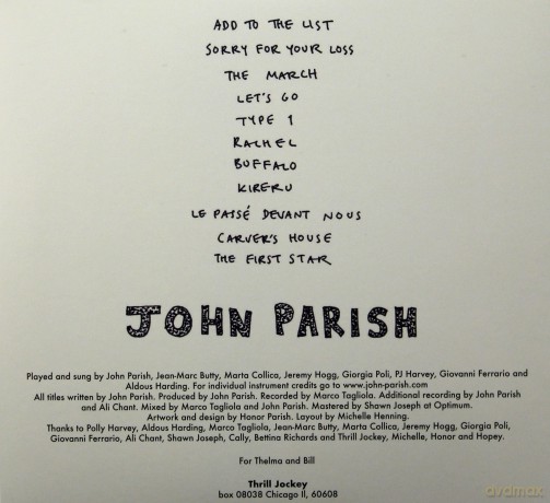 John Parish: Bird Dog Dante [CD]