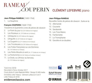 Rameau Couperin: Clement Lefebvre (digipack) [CD]