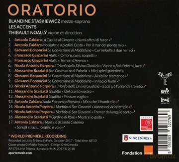 Caldara Porpora Scarlatti: Oratorio Staskiewicz Noally Les Accents (digipack) [CD]