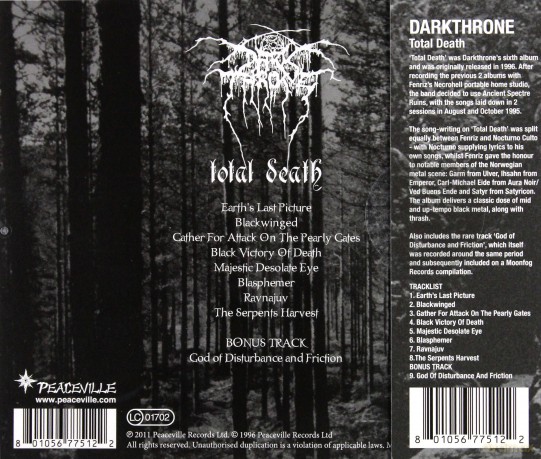 Darkthrone: Total Death [CD]