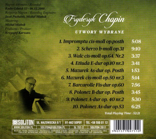 Rafał Lewandowski: Fryderyk Chopin - Utwory Wybrane [CD]