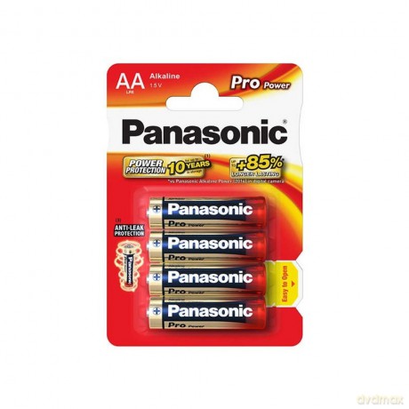 Panasonic bateria alkaliczna LR6/AA Pro Power - 4 szt blister