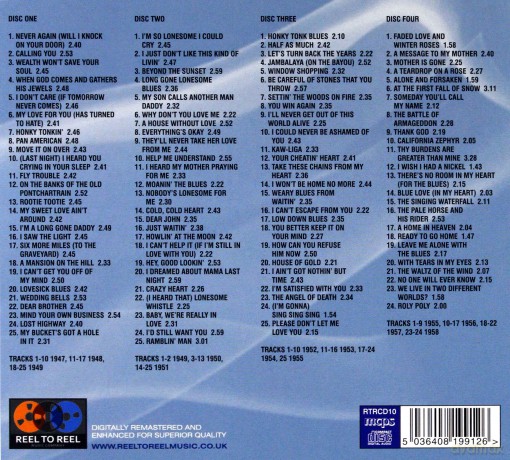 Hank Williams: Best Of The Singles 1947-1958 [4CD]