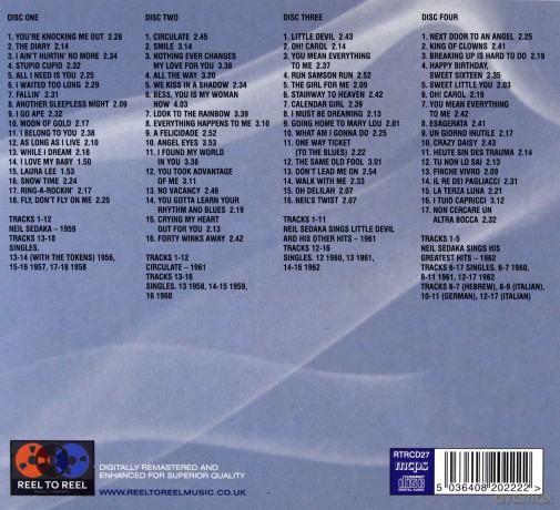 Neil Sedaka: Four Classic Albums + Singles [4CD]