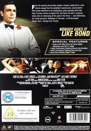 007 James Bond Goldfinger [DVD]