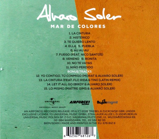Alvaro Soler: Mar De Colores (PL) [CD]