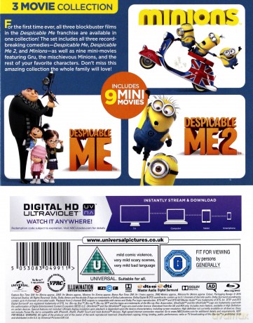 Minions Collection: Despicable Me | Minionki rozrabiają | Minionki (Minionki | Jak ukraść Księżyc | Minionki rozrabiają) [3xBlu-Ray]