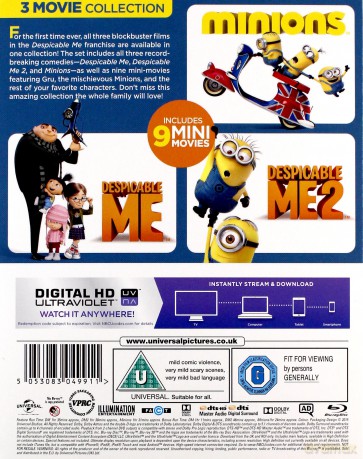 Minions Collection: Despicable Me | Minionki rozrabiają | Minionki (Minionki | Jak ukraść Księżyc | Minionki rozrabiają) [3xBlu-Ray]