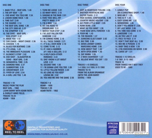 Adam Faith: Three Classic Albums + Singles [4CD]
