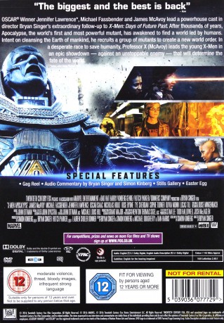 X-men Apocalypse [DVD]