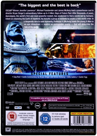 X-men Apocalypse [DVD]