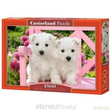 CASTORLAND 1500 el. White Terrier Puppies [PUZZLE]