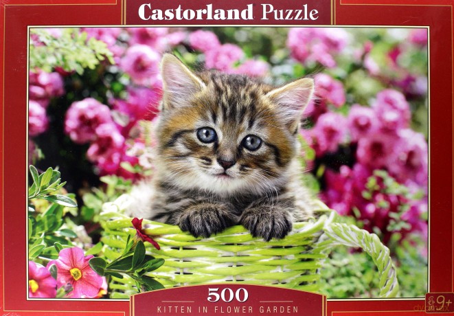 CASTORLAND 500 el. Kitten in Flower Garden [PUZZLE]