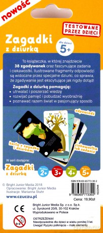 Czuczu Zagadki z dziurką 5+ [KSIĄŻKA]