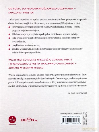 Dieta warzywno-owocowa dr Ewy Dąbrowskiej - Przepisy na wychodzenie - Beata Dąbrowska, Paulina Borkowska [KSIĄŻKA]