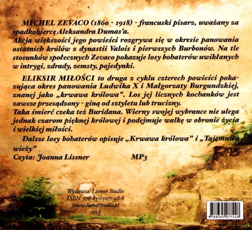Eliksir miłości audiobook - Michel Zevaco [AUDIOBOOK]