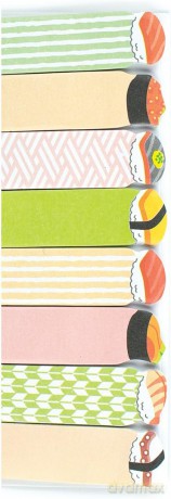 Karteczki samoprzylepne Sushi