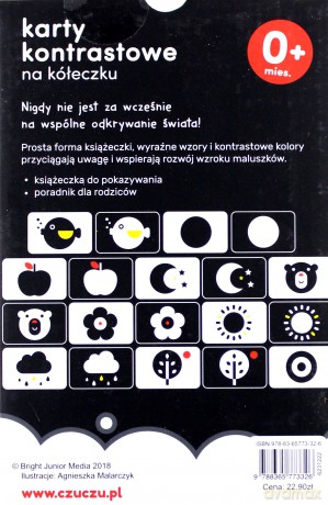 Karty kontrastowe na kółeczku 0+ poradnik [KSIĄŻKA]