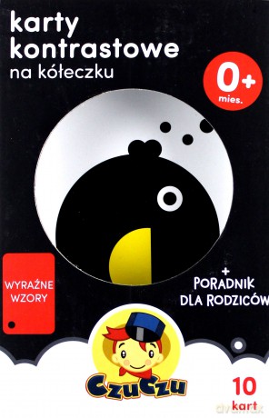 Karty kontrastowe na kółeczku 0+ poradnik [KSIĄŻKA]