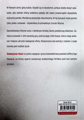 Kolekcjoner Kości - Jeffery Deaver [KSIĄŻKA]