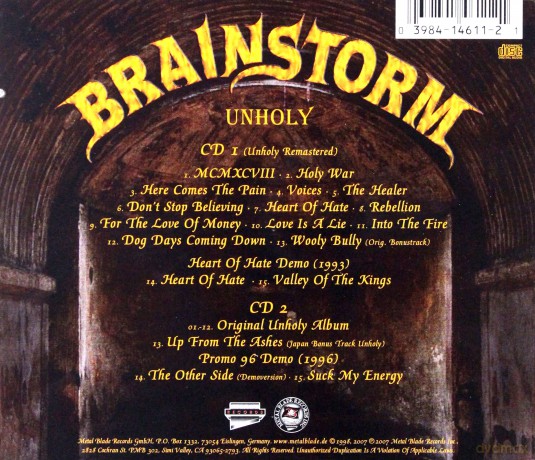 Brainstorm: Unholy [2CD]