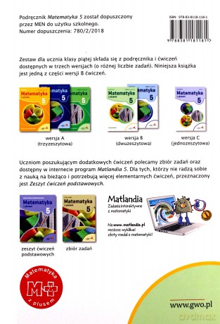 Matematyka Szkoła podstawowa 5 Z Plusem Arytmetyka wersja B [KSIĄŻKA]