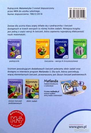 Matematyka Szkoła podstawowa 5 Z Plusem Geometria wersja A [KSIĄŻKA]