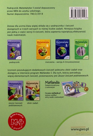 Matematyka Szkoła podstawowa 5 Z Plusem Ułamki wersja A [KSIĄŻKA]