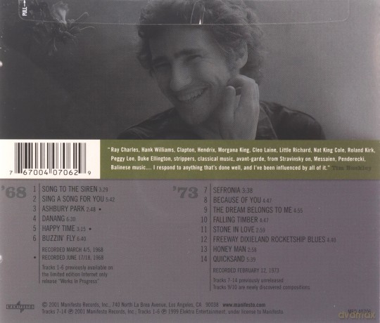 Tim Buckley: The Dream Belongs To Me - 1968/1973 Rare & Unreleased Recordings [CD]