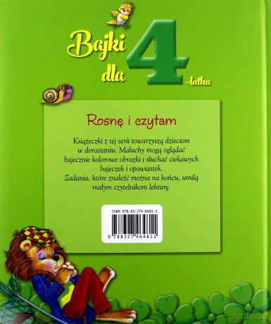 Rosnę i czytam Bajki dla 4-latka - Ana Doblado [KSIĄŻKA]