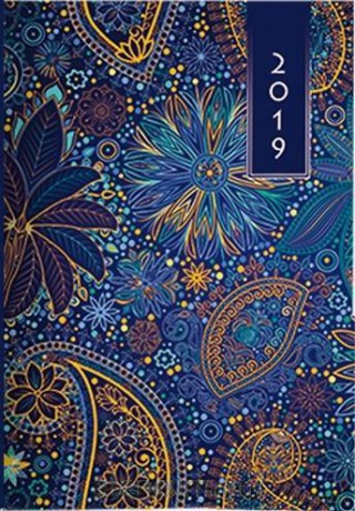 Terminarz 2019 A5 Kolorowy - kwiaty [KALENDARZ]