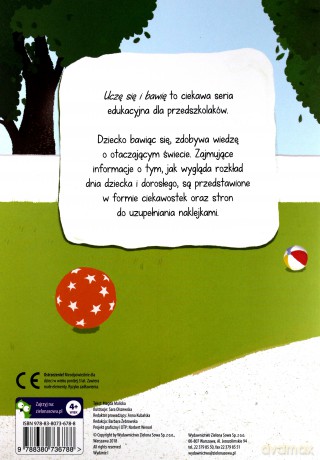 Uczę się i bawię. Mój dzień z naklejkami - Magda Malicka [KSIĄŻKA]