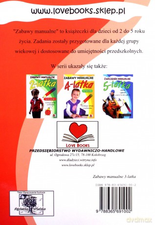 Zabawy manualne 3-latka [KSIĄŻKA]