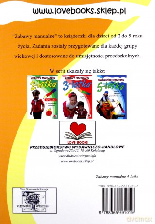 Zabawy manualne 4-latka [KSIĄŻKA]