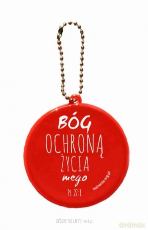 Zawieszka odb.czerw. koło 6,5 cm - Bóg ochroną życia