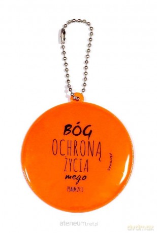 Zawieszka odb.pomarań cz. koło 6,5 cm - Bóg ochroną