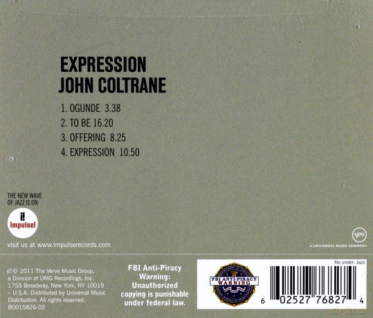 John Coltrane: Expression [CD]