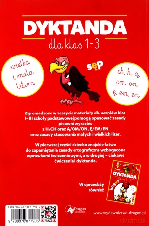 Dyktanda dla klas 1-3. Ćwiczenia z h ch ą om ę em en oraz z wielką i małą literą - Katarzyna Zioła-Zemczak [KSIĄŻKA]