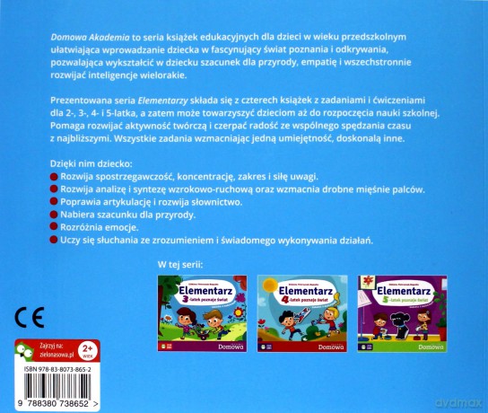 Elementarz 2-latek poznaje świat domowa akademia - Elżbieta Pietruczuk-Bogucka [KSIĄŻKA]