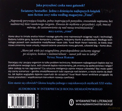 Homo Deus. Krótka historia jutra - Yuval Noah Harari [AUDIOBOOK]