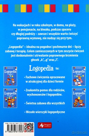 Logopedia. Ćwiczenia i wierszyki z głoskami k g oraz l [KSIĄŻKA]