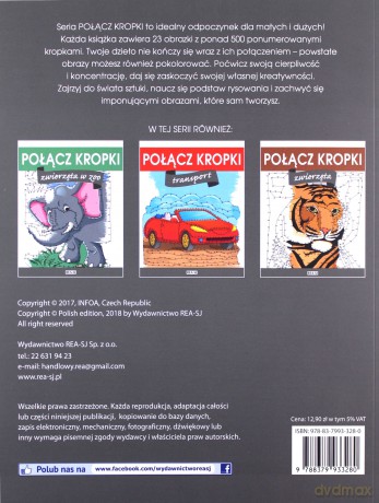 Połącz kropki. Dinozaury [KSIĄŻKA]