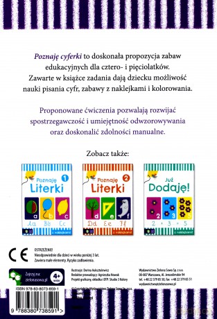Poznaję cyferki. Akademia przedszkolaka [KSIĄŻKA]