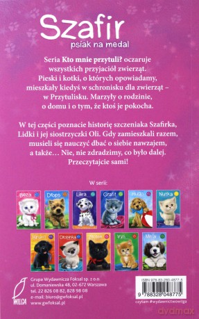Szafir. Psiak na medal. Kto mnie przytuli [KSIĄŻKA]