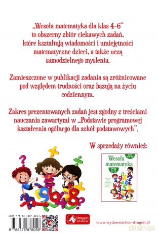 Wesoła matematyka dla klas 4-6 - Iwona Dybek [KSIĄŻKA]