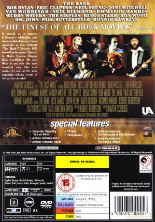 The Band: Last Waltz [DVD]
