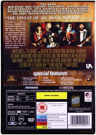 The Band: Last Waltz [DVD]